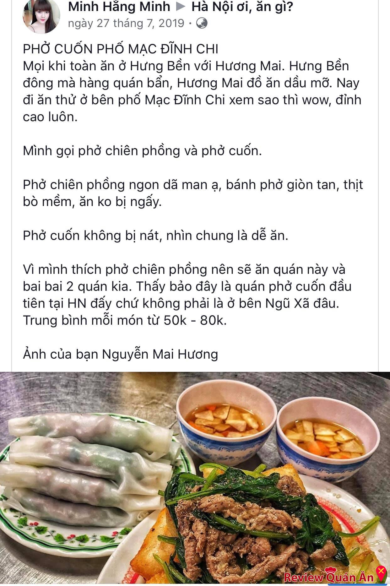 review quan cua thuc khach