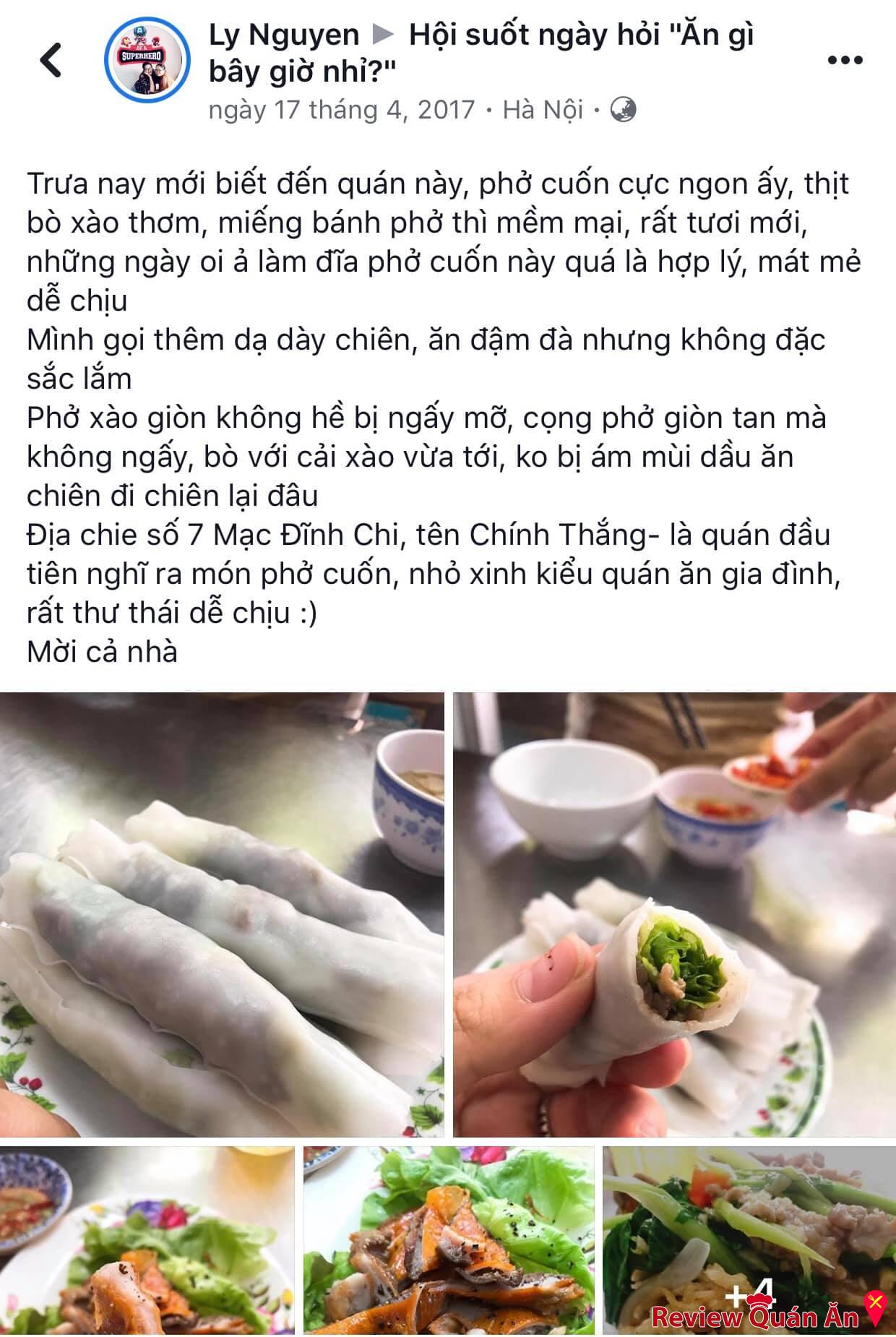 review quan cua thuc khach